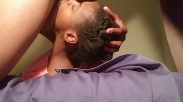 Black girl gets throat fucked