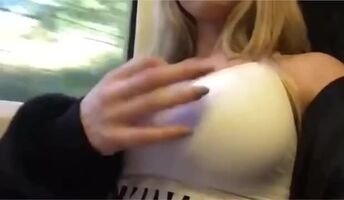 im new here so here are my tits on a train