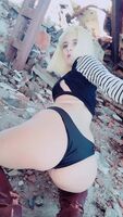 Android 18's ass in your face ~ Kerocchi