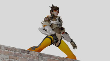 Tracer Gets Herself Off