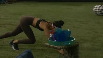 Analyse Talavera from Big Brother 21 live feeds working out
