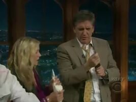 Kristen Bell taking a couple of loads in her mouth on Craig Ferguson