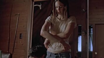 Katherine Waterston - The Babysitters - Topless - SMOOTH SLOWMO