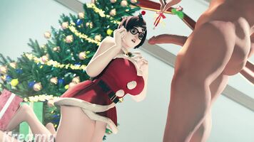 Mei-rry Christmas under the mistletoe sound