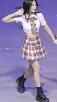 Blackpink - Jennie tits in schoolgirl outfit