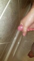 Nutting in a hotel shower