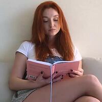 Lonely Redhead Gets Horny After Reading