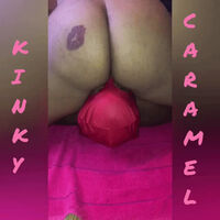Goddess Kinky Caramel Flooding Sub's Mouth With Chocolate