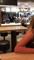 Fucking at McDonald's counter while ordering