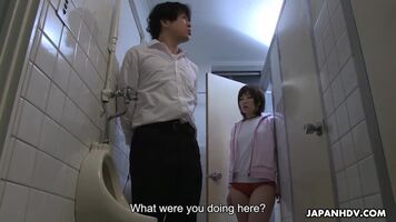 Sayaka Aishiro Kaede Oshiro Megumi Haruka in bathroom fucking