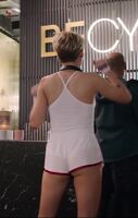 Kristen Stewart stretching before checking into her hotel room for her anal only gangbang