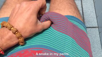 A snake in my pants. For my 350 000 followers .