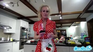 Brandi Love Squirting all over her Kitchen Counter