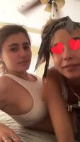 Lia Marie Johnson getting close with her friend
