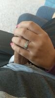 Wife edging my little dick before being put back in chastity