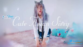 Cute Asian Kitty Anal and Cum