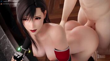 Tifa fucked from behind.