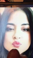My beautiful Latina co-worker gets cum on her beautiful lips!