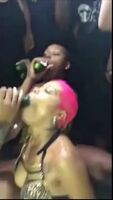 Part 2 of Cucumber Party - Girls deep throat cucumbers with boosie badass and alexis skyy