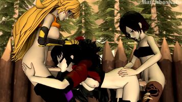 Yang, Raven and Ruby - Spitroast