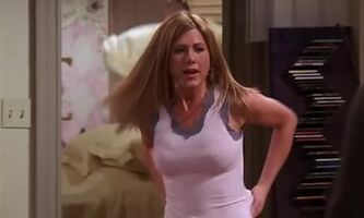 Jennifer Aniston takes off her bra and reveals the hardest her nipples have ever been on Friends