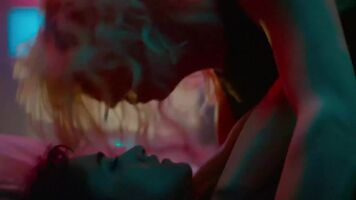 Sofia Boutella and Charlize Theron get it on in Atomic Blonde