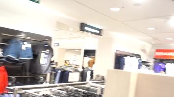 Flashing and fucking my pussy in clothes store - Onlyfans/Littlesubgirl